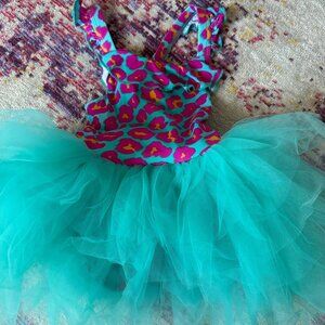 Bums and Roses Toddler Girl Tutu Tulle Dress Romper